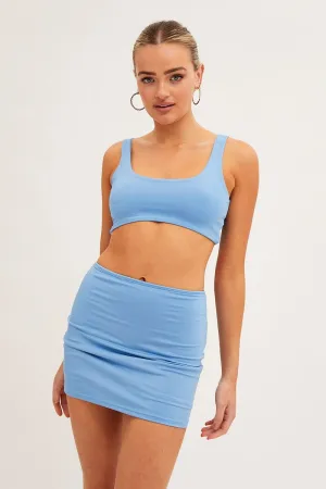 Blue Mini Skirt Bodycon Double Layered,skirt,denim skirt,mini skirt,maxi skirt,jean skirt,skort,tennis skirt,pleated skirt,pencil skirt,bubble skirt,plisse skirt,fitted skirt,midi skirt,short skirt,short mini skirt,leather skirt,a line skirt,Split skirt