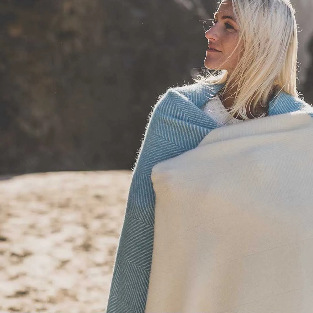 Blue Noon Wool Blanket