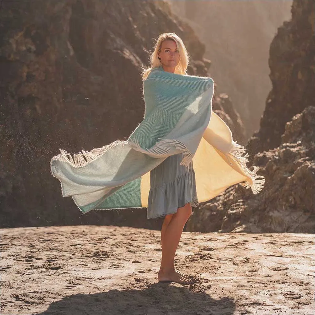 Blue Noon Wool Blanket