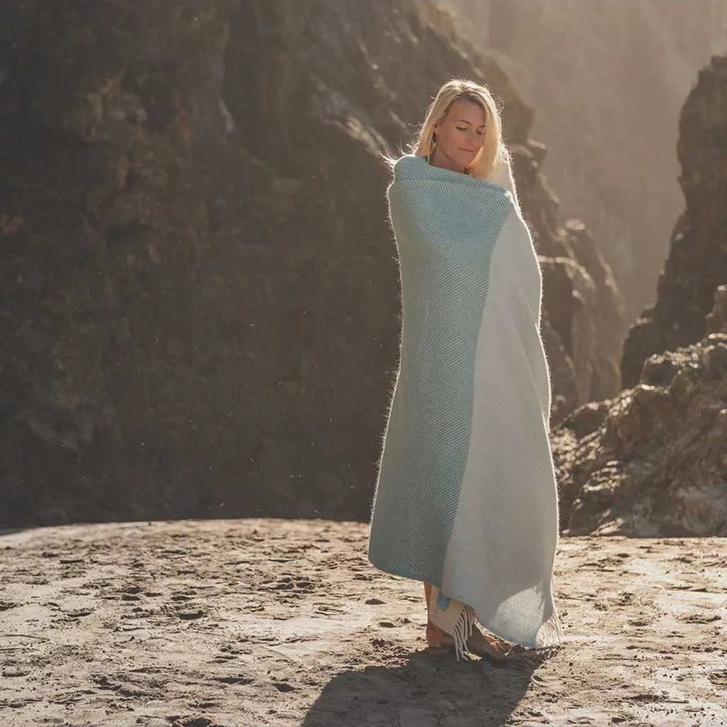 Blue Noon Wool Blanket