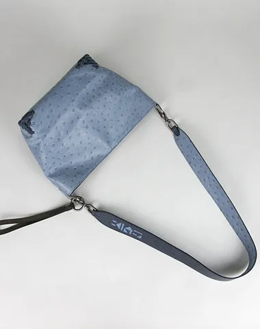 Blue Womens Leather Bucket Shoulder Purse Womens Barrel Leather Handbag Shoulder Bag for Ladies cheap online