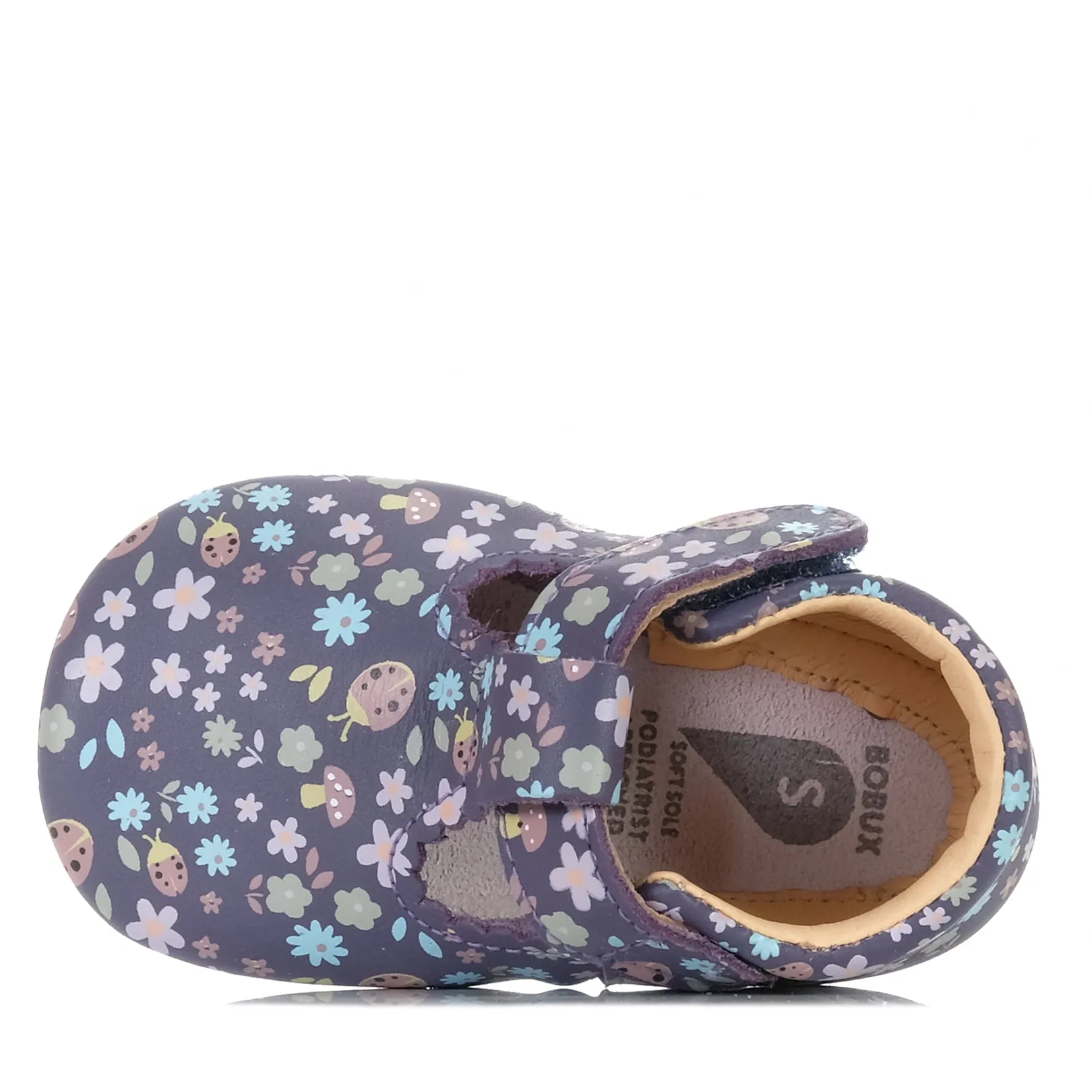 Bobux Chaussures Florales à Semelle Souple Meadow-BQ Raisin