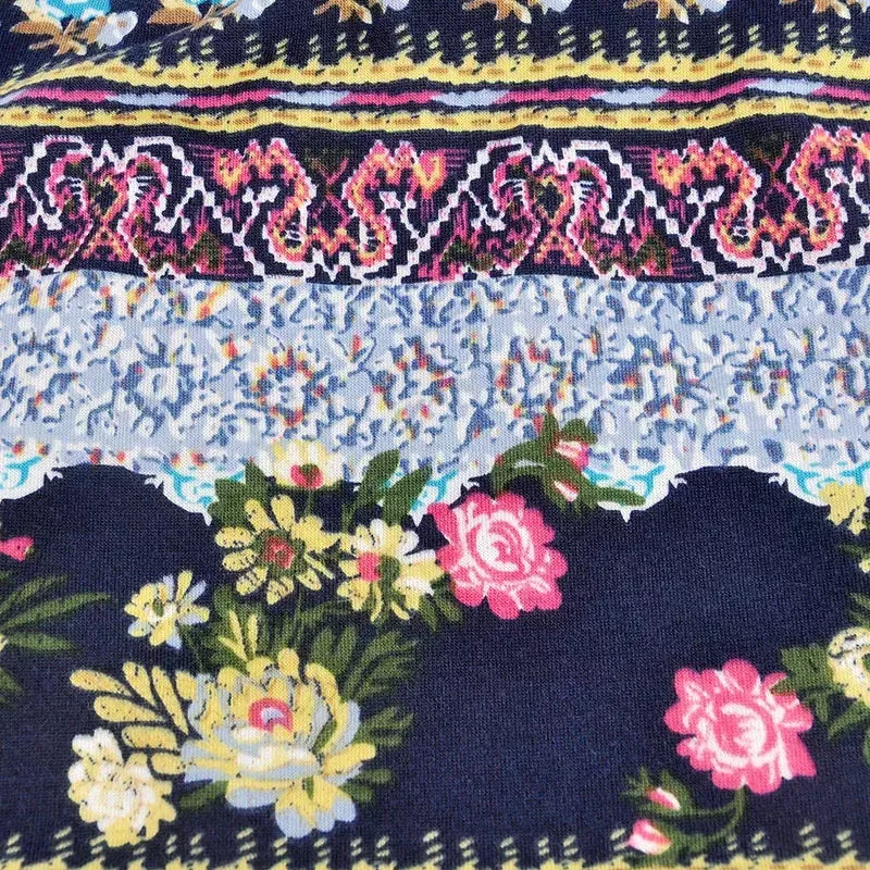 Boho Floral Snood Beanie