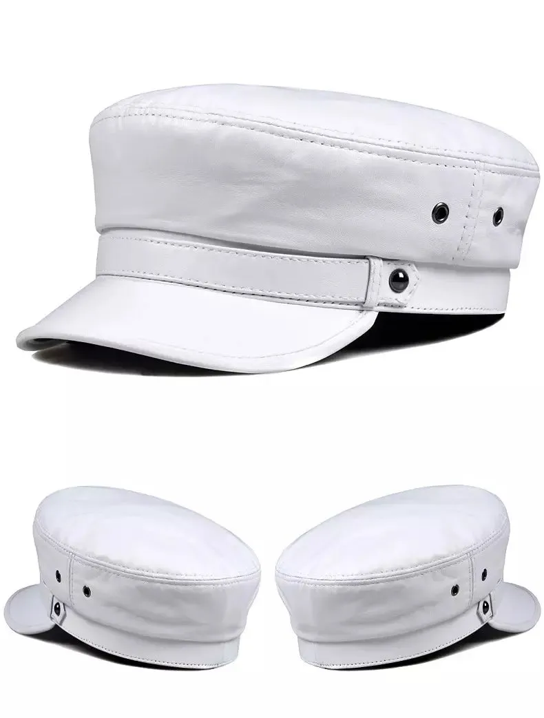 Bouillon Genuine Leather Sailor Cap