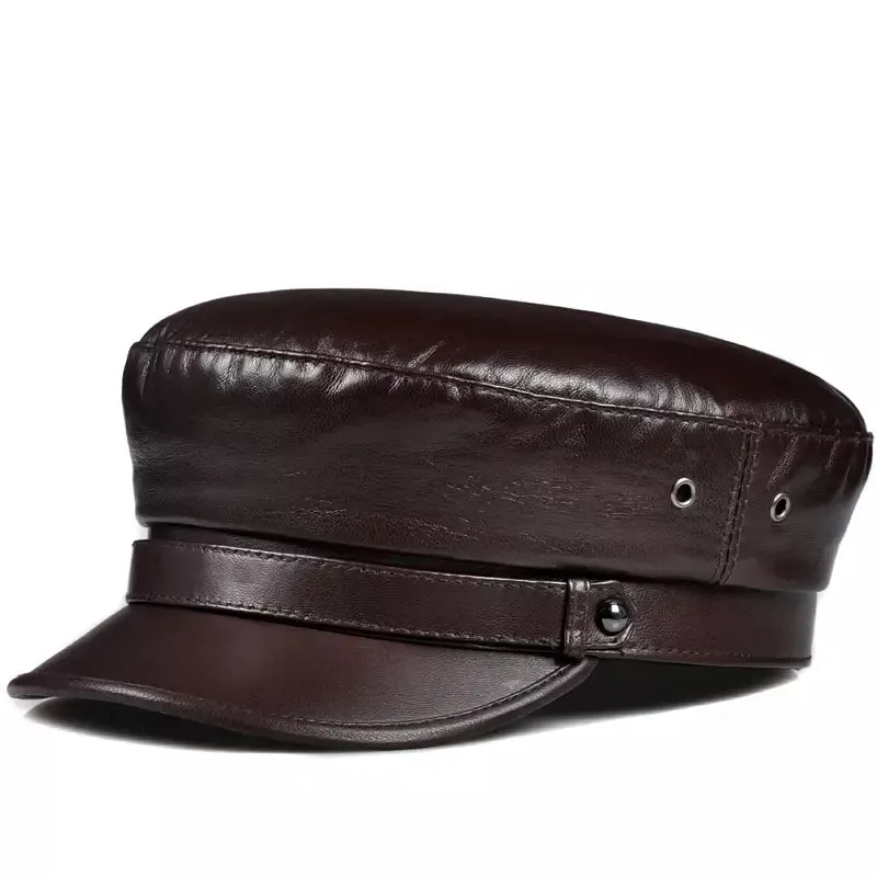 Bouillon Genuine Leather Sailor Cap