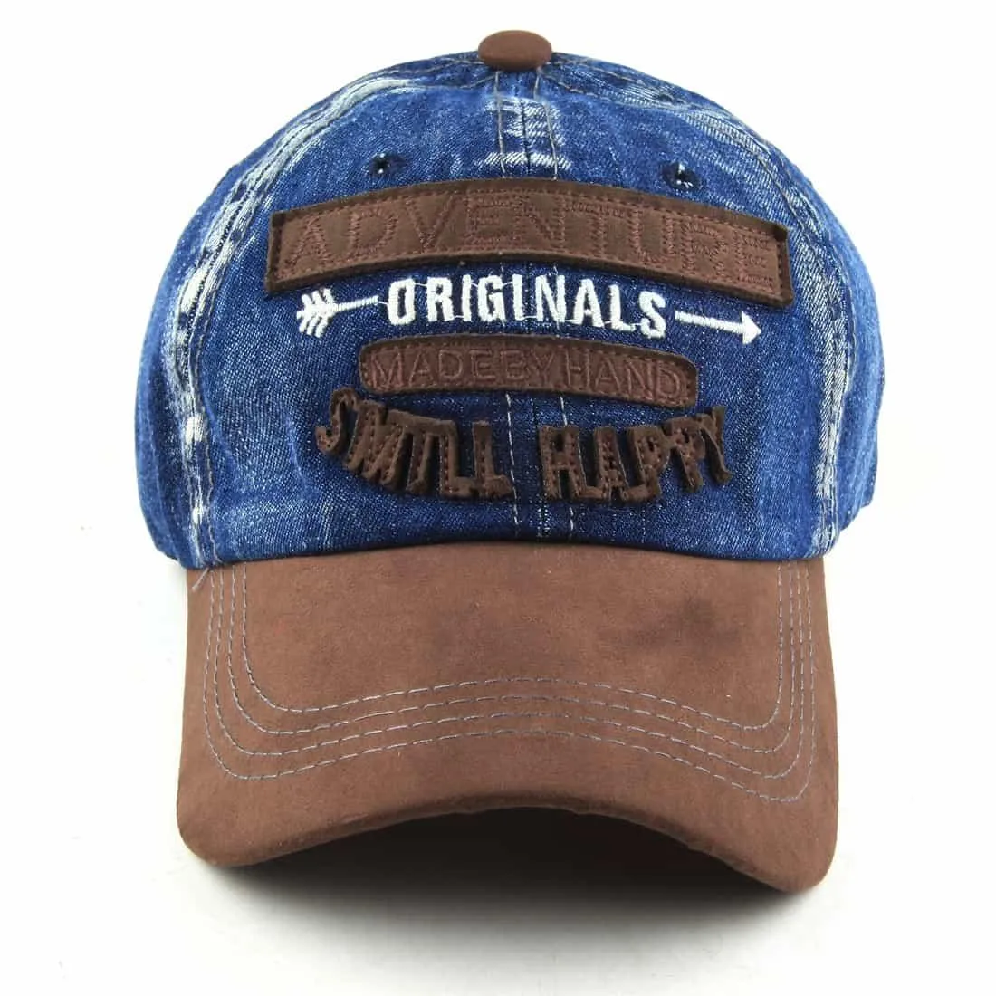 Brandon Embroidery Denim Baseball Cap