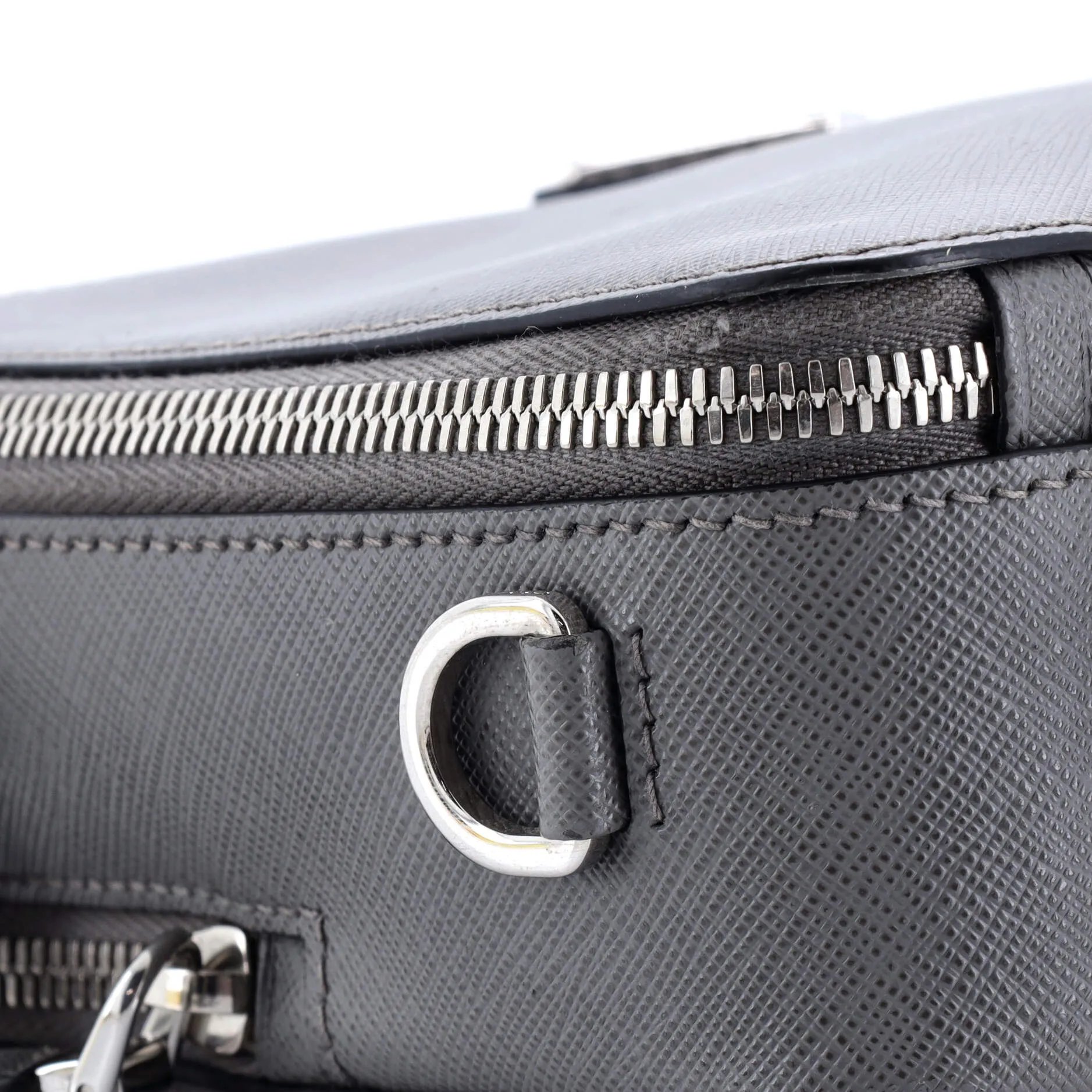 Brique Crossbody Bag Saffiano Leather Small