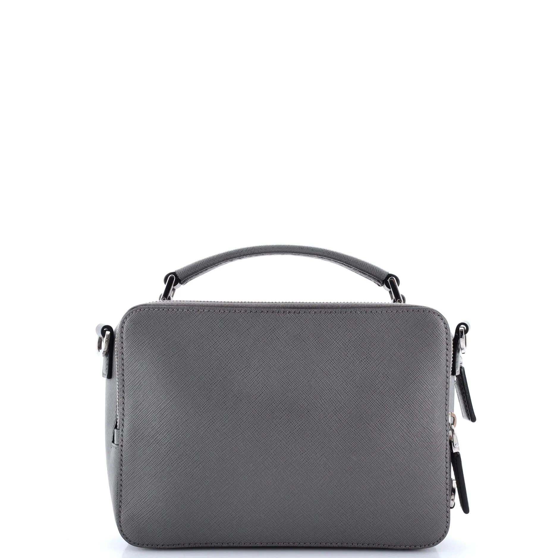 Brique Crossbody Bag Saffiano Leather Small