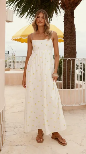 Bronnie Maxi Dress - Limone,prom dresses,wedding guest dresses,homecoming dresses,bridesmaid dresses,cocktail dresses,women clothing,summer dresses,formal dresses,sundresses,mother of the bride dresses,quince clothing,bodycon dress,dress casual,dress desig
