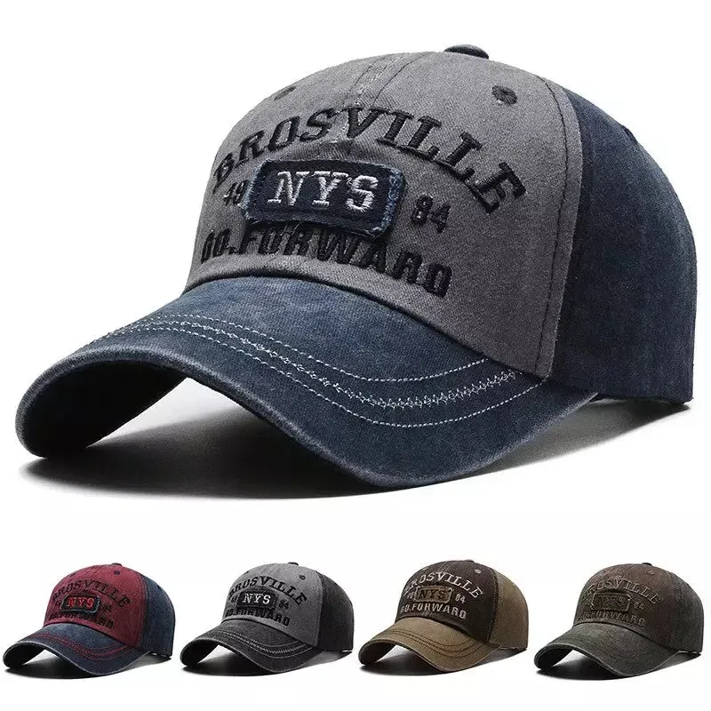 Brosville Cotton Baseball Cap boater hat with bow in beach sunlight