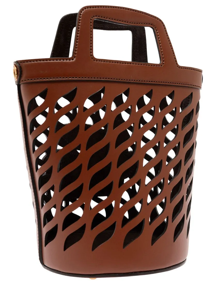 Brown Bucket Bag