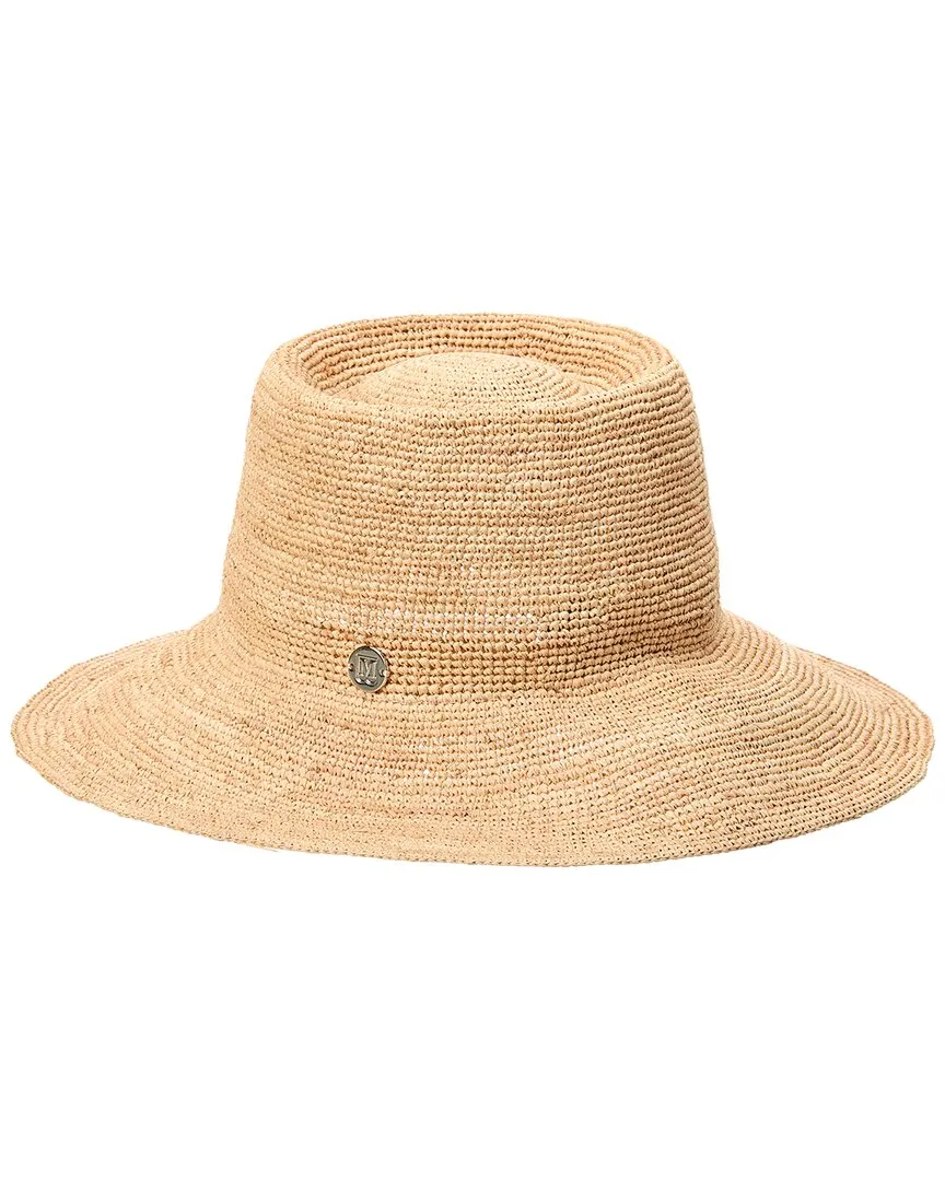Bruno Magli Crochet Straw Bucket Hat