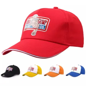 Bubba Gump Baseball Cap stylish boater hat with ribbon on model