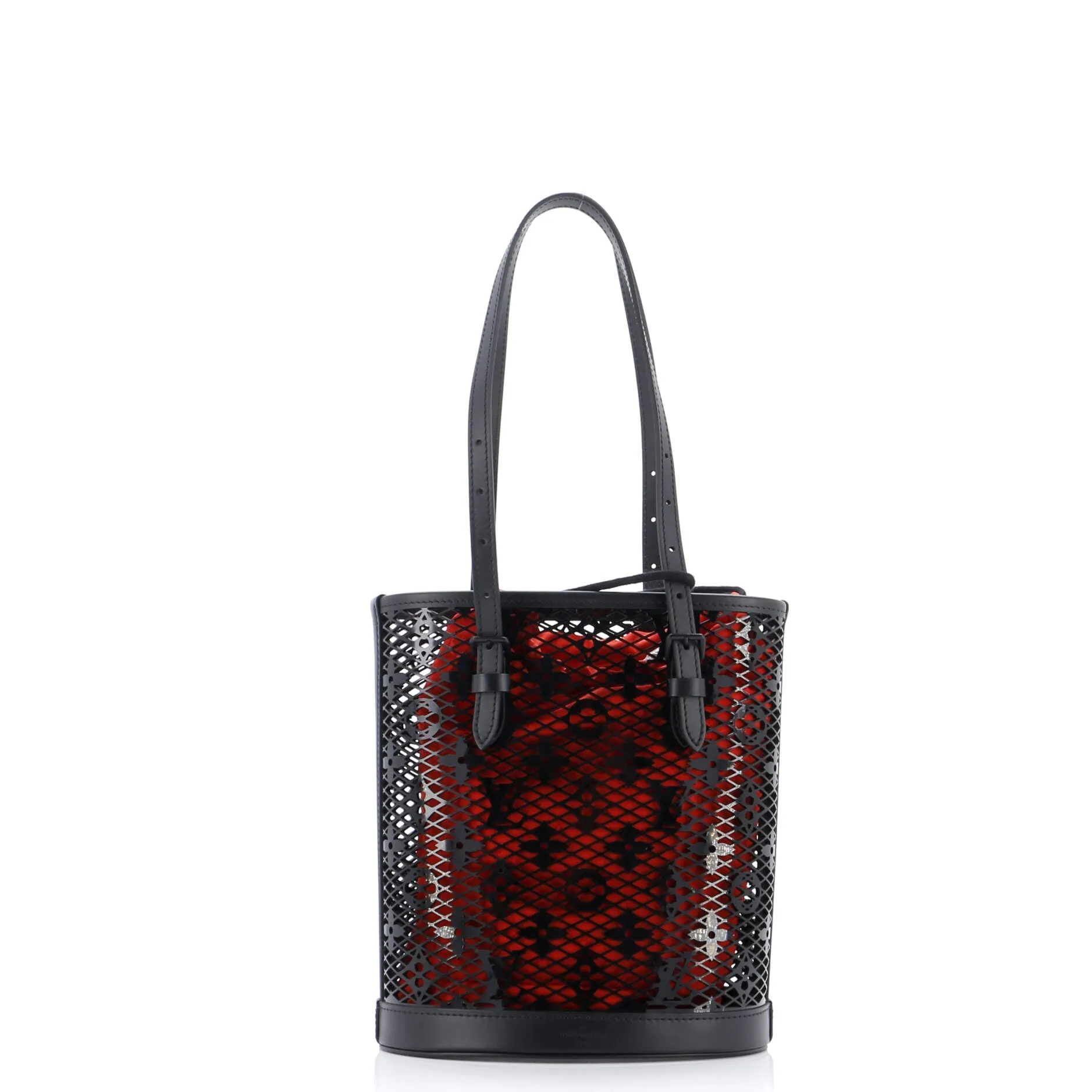 Bucket Bag Monogram Lace Leather PM