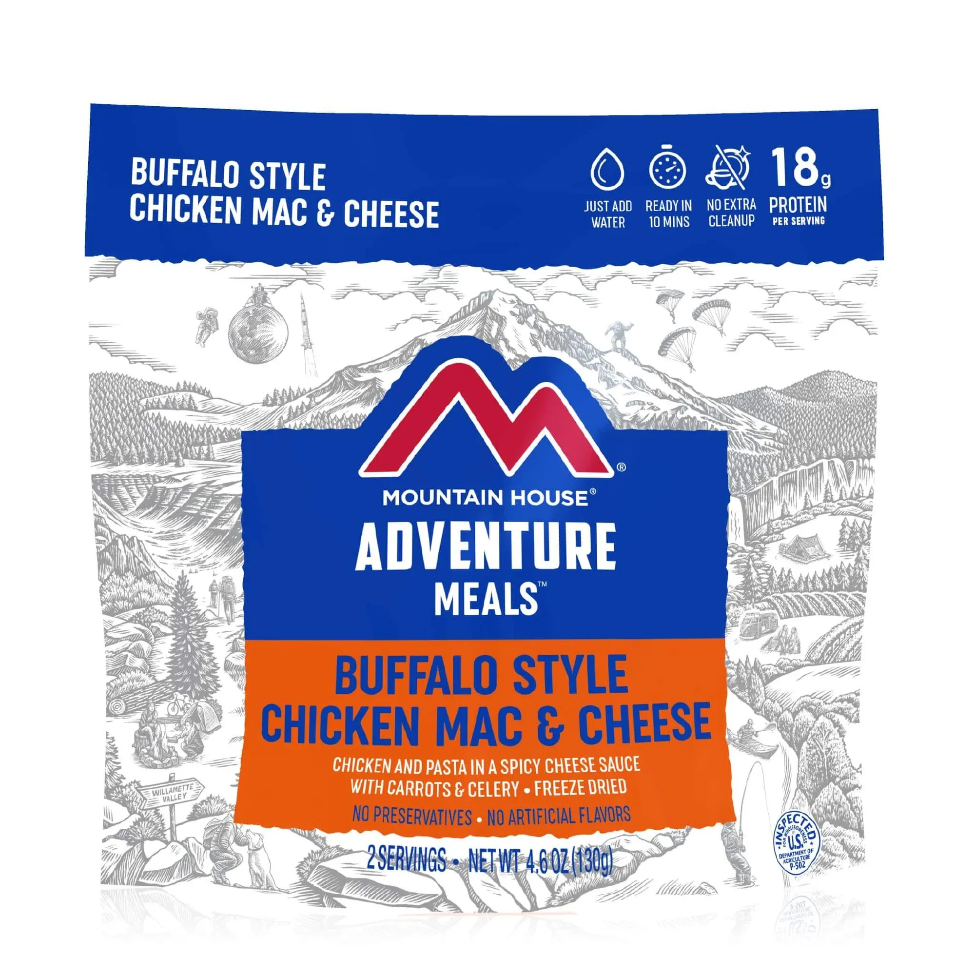Buffalo Style Chicken Mac & Cheese portable camping kitchen set discount camping cookware kit sale olding camp kitchen box clearance