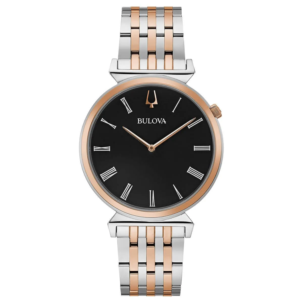 Bulova Men's Quartz Watch - Classic Regatta Black Dial Bracelet | 96A234 Luxury Quartz Watch Quartz Watch Sale