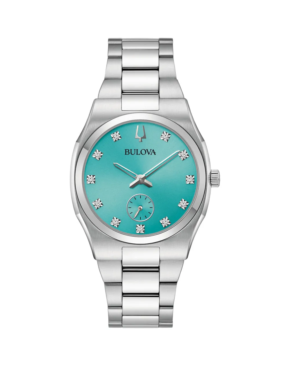 Bulova Surveyor Diamond Accent Stainless Steel Timepiece 96P243 