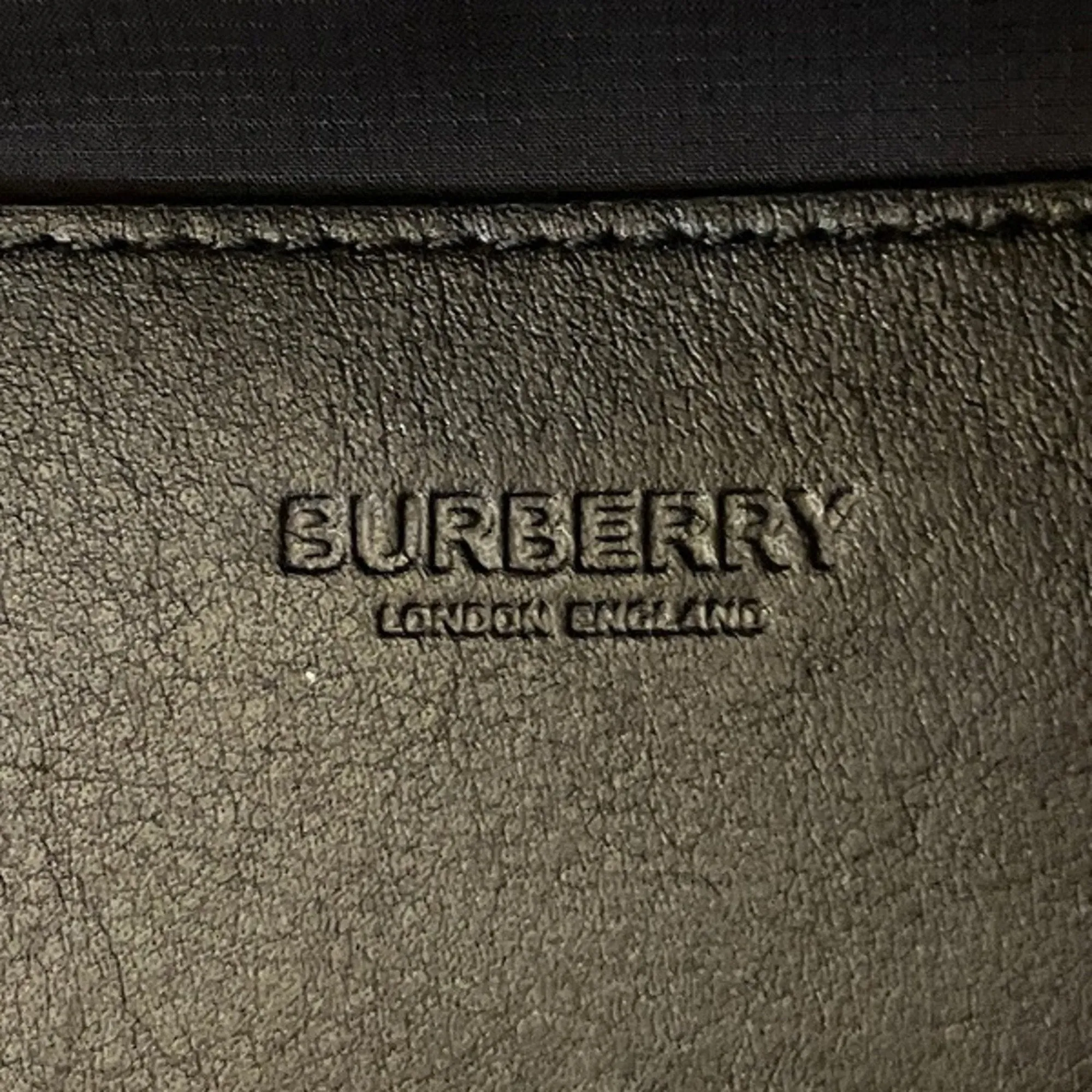 Burberry  Nylon Leather Fanny Pack (Pre-Owned)