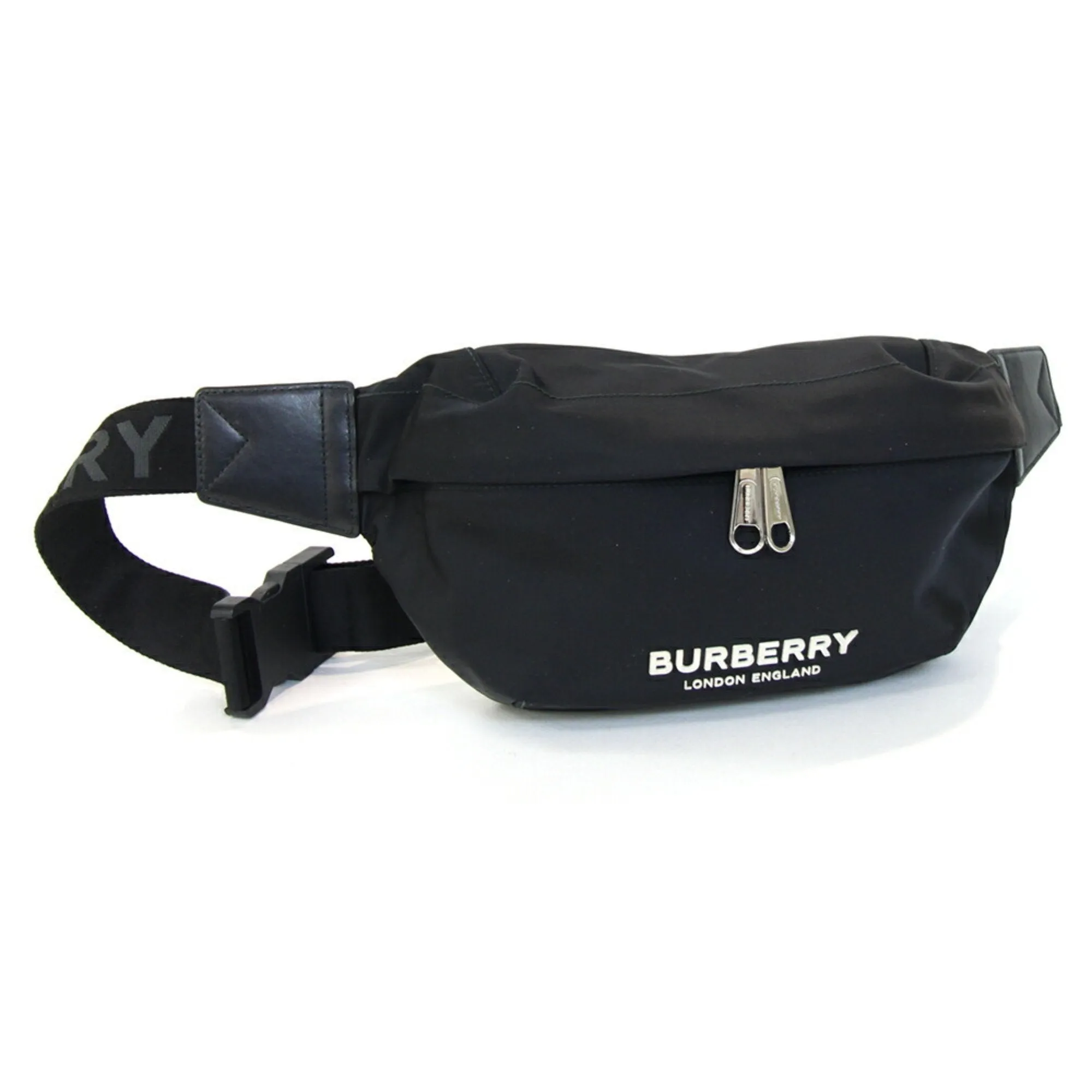 Burberry Nylon Leather Fanny Pack Sling Bag (Pre-Owned) belt bags on sale