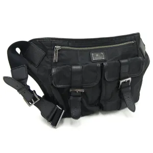 Burberry Nylon Leather Fanny Pack Sling Bag (Pre-Owned) belt bags on sale