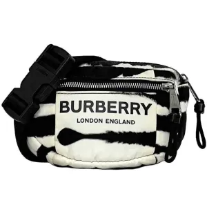 Burberry Nylon Leather Shoulder Bag Sling Bag (Pre-Owned) belt bags on sale