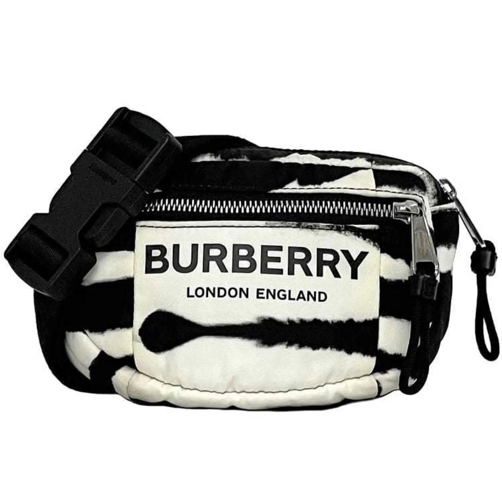 Burberry  Nylon Leather Shoulder Bag Sling Bag (Pre-Owned)
