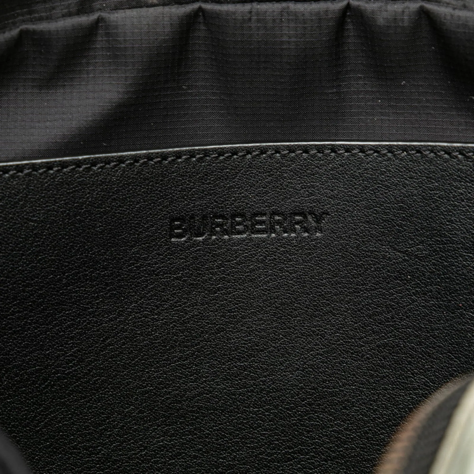 Burberry Nylon Leather Sling Bag (Pre-Owned)