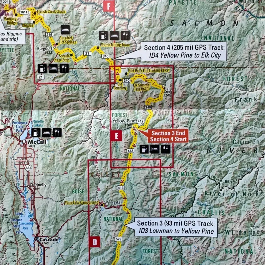 Butler Maps |  Idaho Backcountry Discovery Route (IDBDR) Map a?? V4
