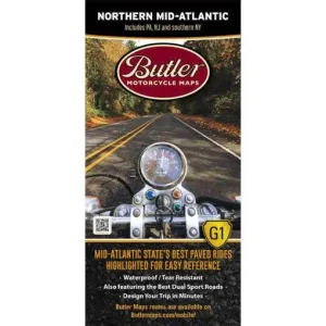 Butler Maps | Northern Mid-Atlantic G1 Map camp tool kit sale lightweight camp multi tool compact camp repair kit