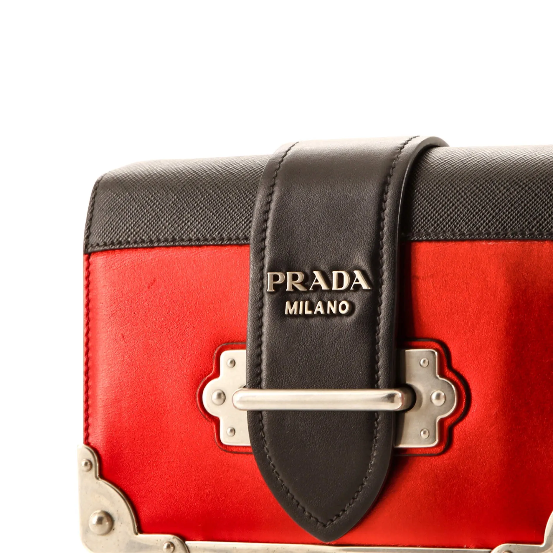 Cahier Chain Crossbody Bag City Calf and Saffiano Small