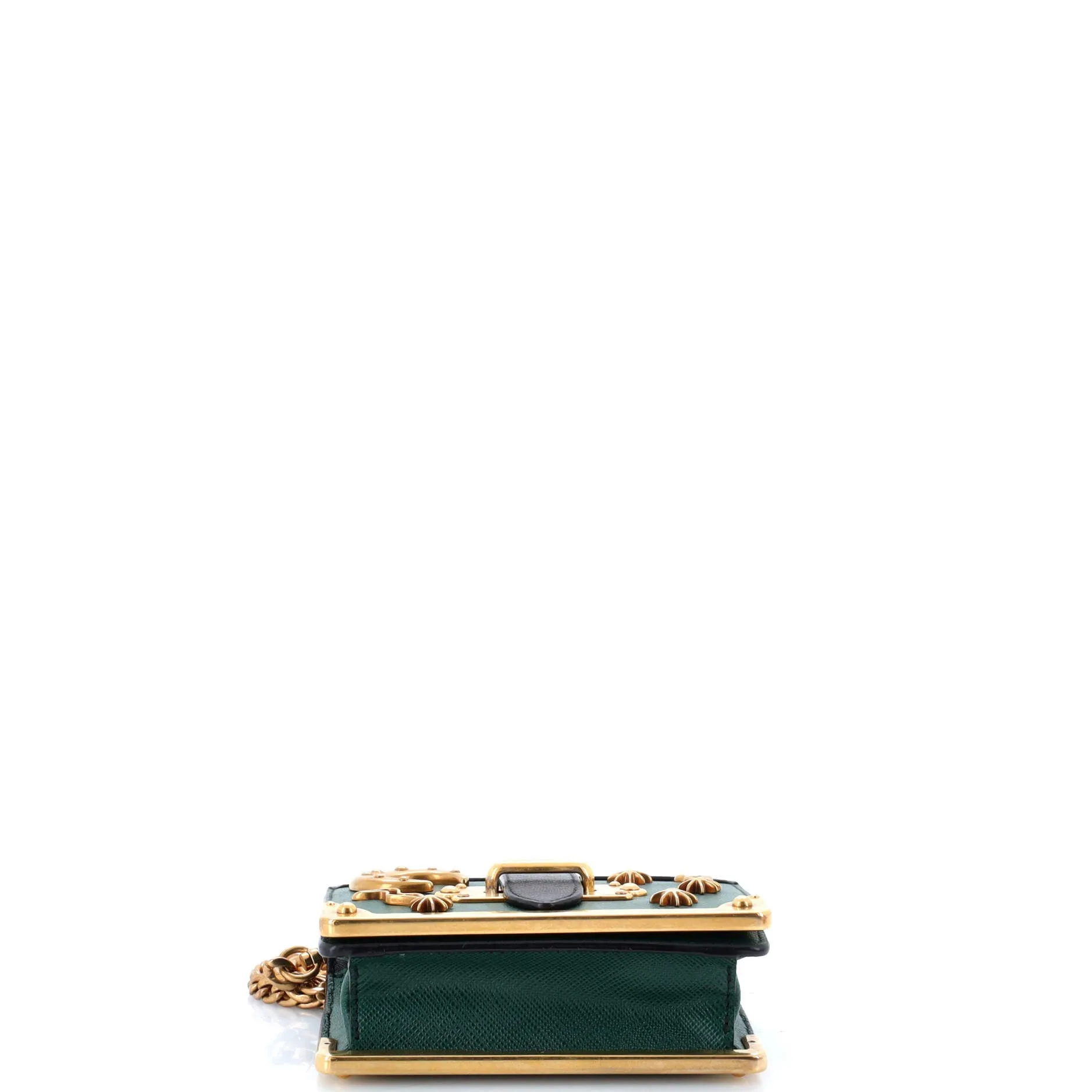 Cahier Crossbody Bag Embellished Leather Micro