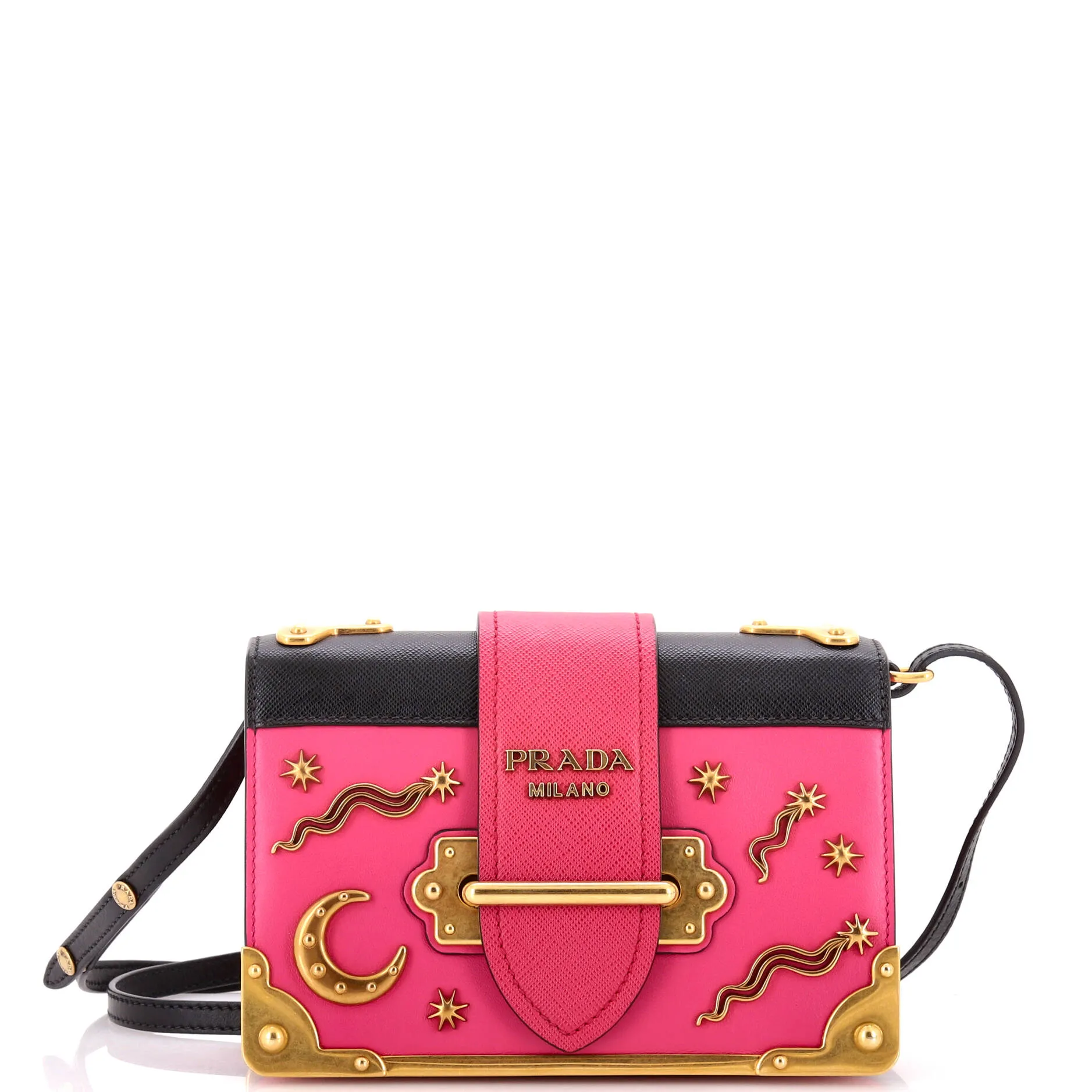 Cahier Crossbody Bag Embellished Leather Small