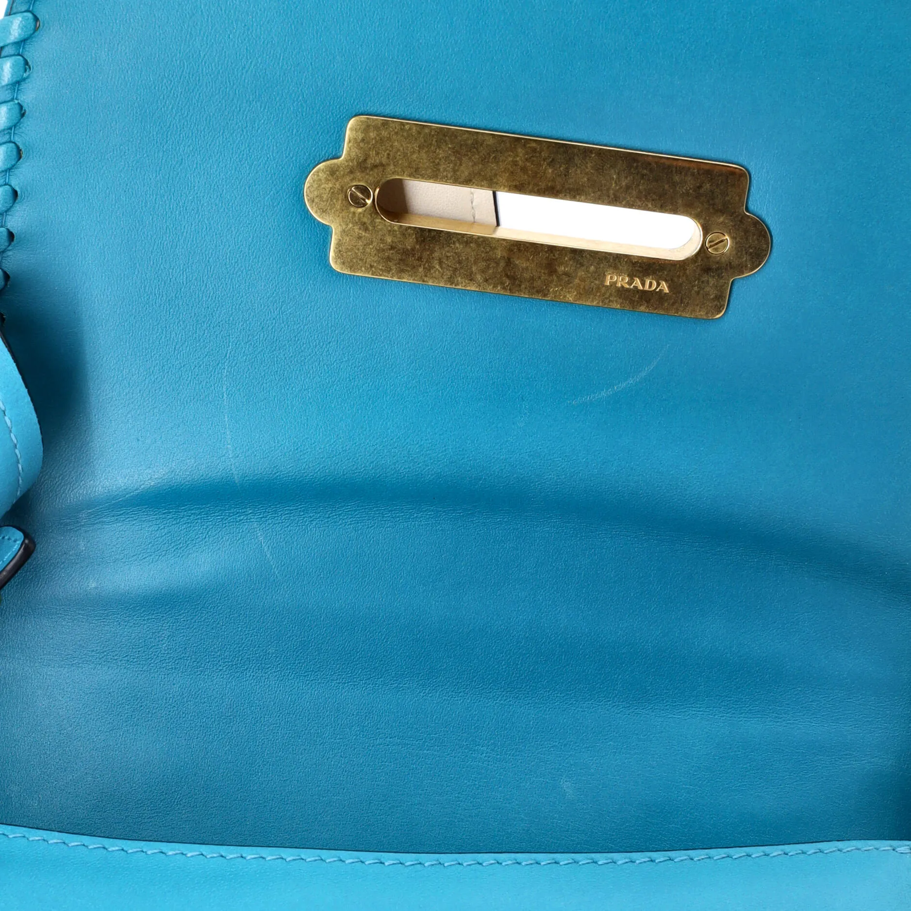 Cahier Crossbody Bag Leather and Straw Small
