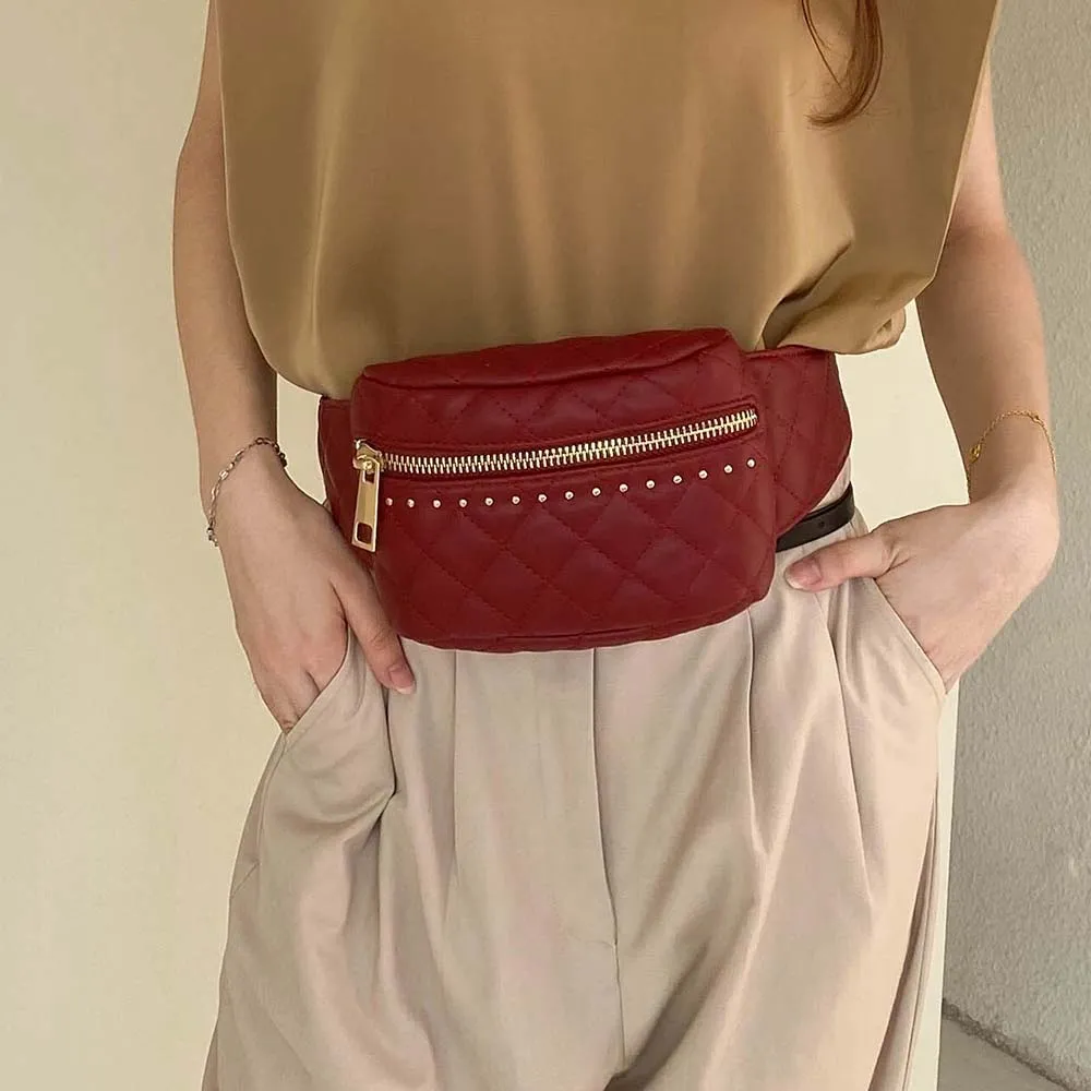 Camilla Quilted Belt Waist Bag by Mia K