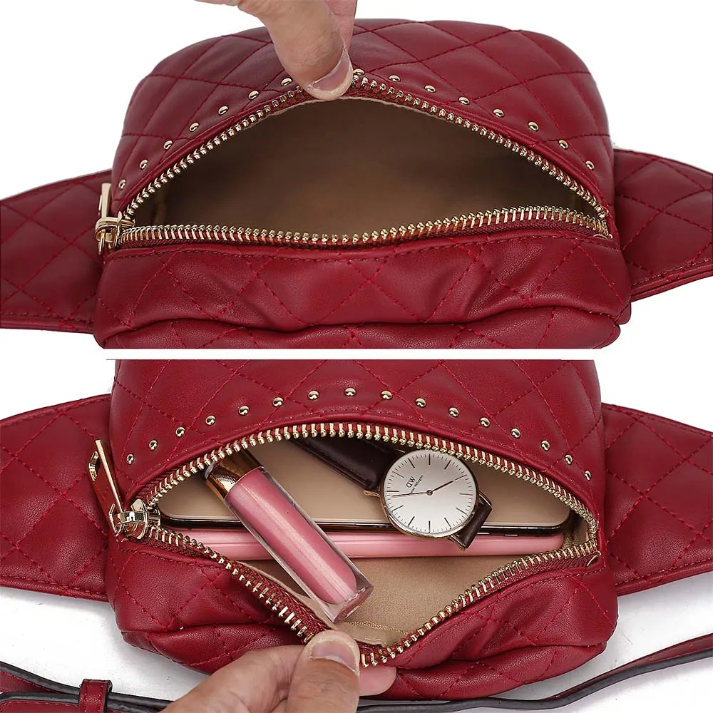Camilla Quilted Belt Waist Bag by Mia K