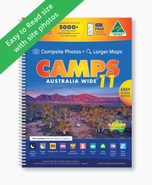 Camps 11 Easy to Read (B4 size with photos) camp map guide sale waterproof hiking map topographic camping map