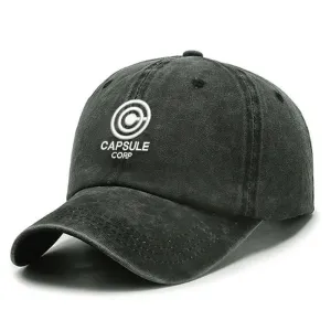 Capsule Corp Baseball Cap stylish boater hat with ribbon on model