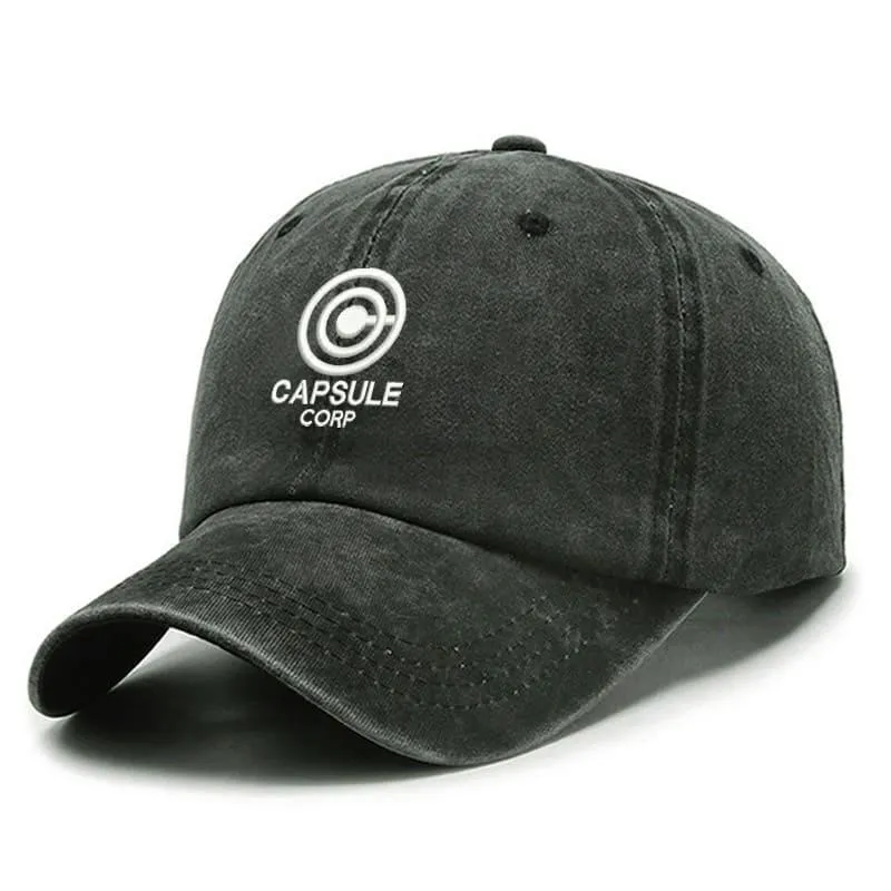 Capsule Corp Baseball Cap stylish boater hat with ribbon on model