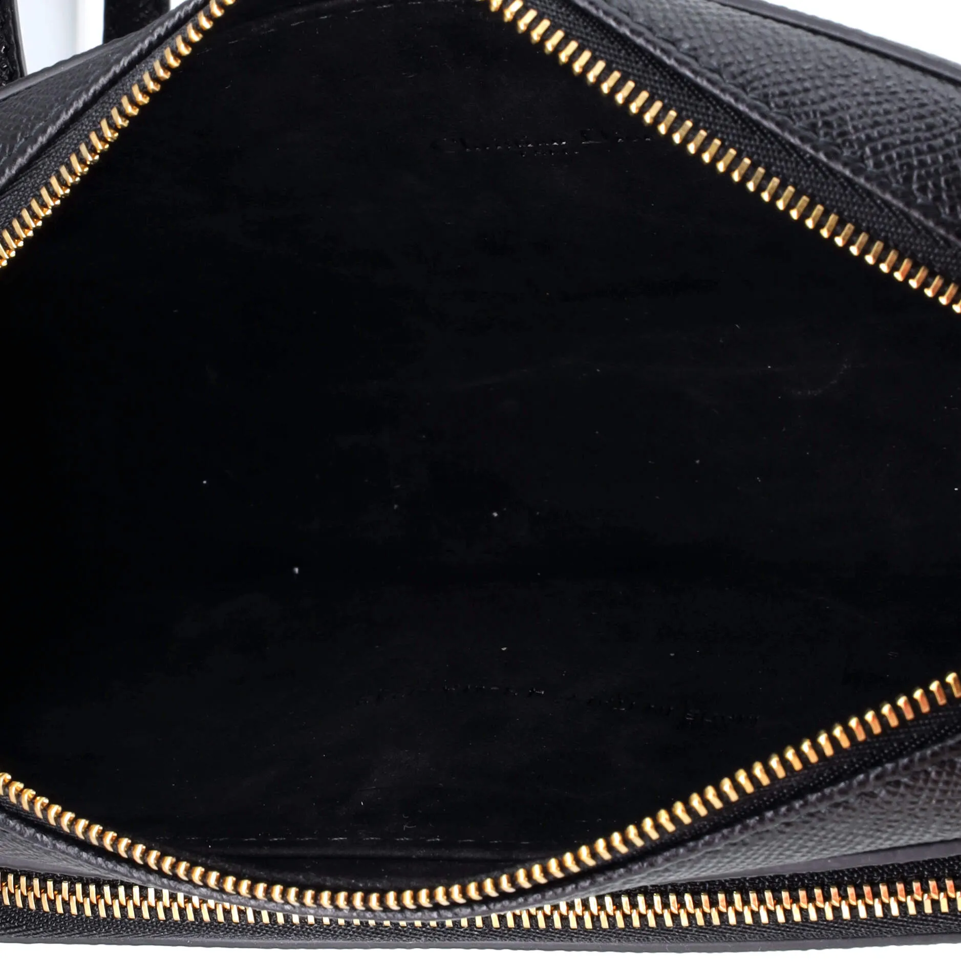 Caro Double Pouch Crossbody Bag Leather