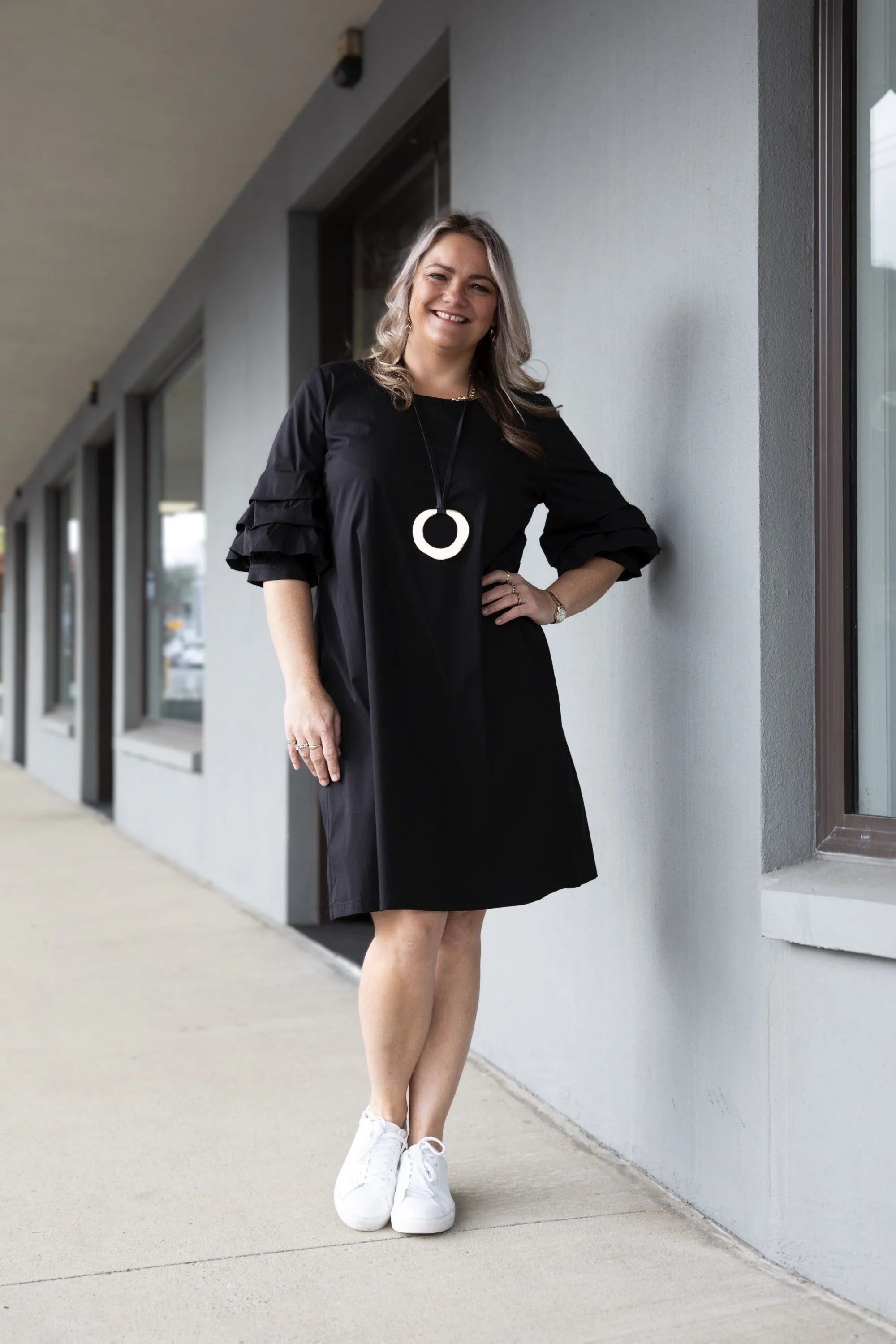 Clothings Cashews - C207/C6 Tuck Sleeve Dress Dresses women dresses dress stores