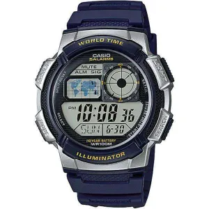 Casio AE-1000W-2A Navy Blue Resin Strap Watch for Men Affordable casual watches Sporty casual watches Affordable luxury casual watches