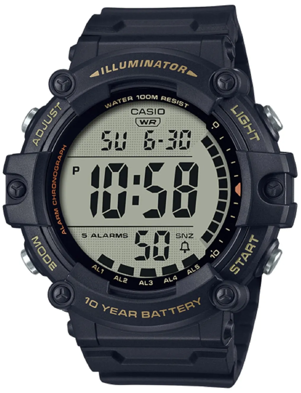Casio AE-1500WHX-1A Black Resin Strap Watch for Men Affordable casual watches Sporty casual watches Affordable luxury casual watches