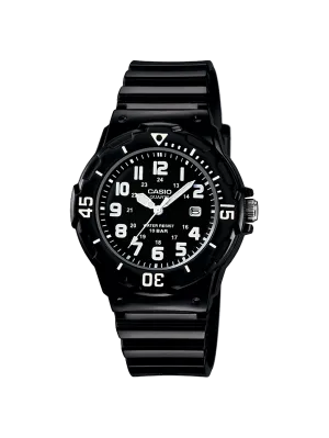 Casio Analog Black Resin Band Watch LRW200H-1B 