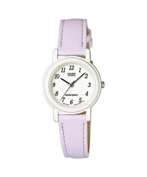 Casio Analog LQ-139L-6B Lilac Leather Strap Women's Watch Affordable casual watches Sporty casual watches Affordable luxury casual watches