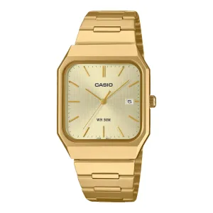 Casio Analogue Gold Stainless Steel Watch MTPB185G-9A 