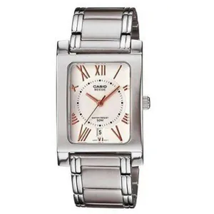 Casio BEM-100D-7A3VDF Silver Stainless Watch for Men and Women Affordable casual watches Sporty casual watches Affordable luxury casual watches