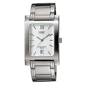 Casio BEM-100D-7AVDF Silver Stainless Watch for Men and Women Affordable casual watches Sporty casual watches Affordable luxury casual watches