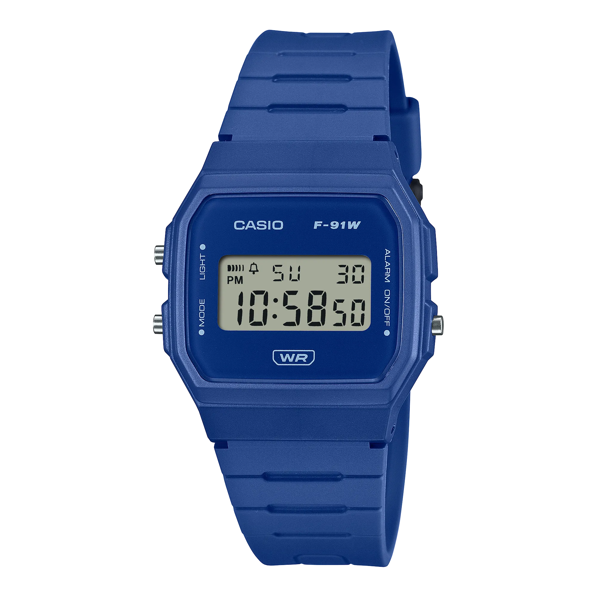 Casio Blue Resin Band Watch F91WB-2A1 