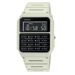 Casio CA-53WF-8B White Calculator Resin Watch for Men and Women Affordable casual watches Sporty casual watches Affordable luxury casual watches