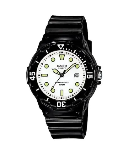 Casio Classic Diver Analog Black Resin Watch LRW200H-7E1 